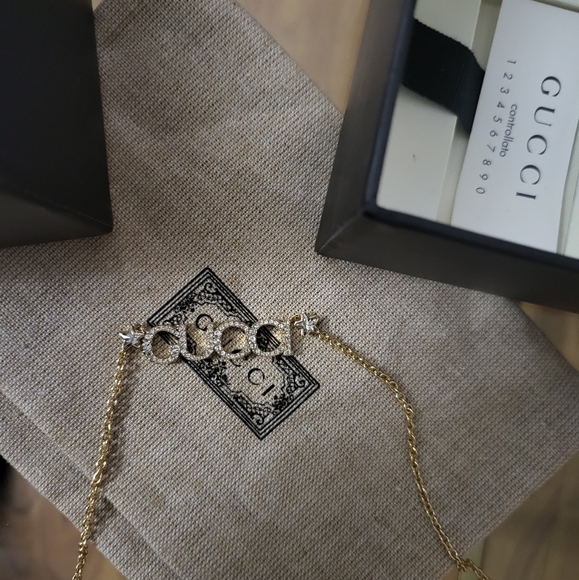 Authentic Gucci Logo Necklace Charm - Picture 6 of 11